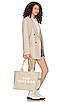 view 5 of 5 The Colorblock Large Tote Bag in Beige Multi