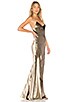 michelle mason bias maxi gown
