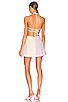 view 3 of 3 Tie Halter Mini Dress in Lavender & Cream Linen