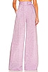 view 1 of 4 Wide Leg Pleated Pant in Lavender Melange Linen