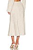 view 3 of 4 Fluted Midi Skirt in Oatmeal