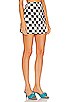 view 2 of 4 Checkerboard Mini Skirt in Black Checkerboard