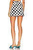 view 3 of 4 Checkerboard Mini Skirt in Black Checkerboard