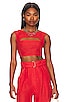 view 1 of 4 x REVOLVE Cutout Crop Top in Red