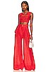 view 4 of 4 x REVOLVE Cutout Crop Top in Red