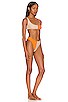 view 2 of 4 Anna Colorblock High-Cut Bikini in Orange & Oatmeal Scuba