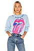 view 1 of 5 The Rolling Stones Chainstitch Sweatshirt in Blue Haze