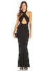 view 1 of 3 x REVOLVE Cross Front Maxi Dress in Black