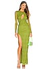 view 1 of 3 x REVOLVE Lauren Maxi Dress in Green Croc