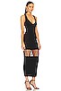 view 2 of 3 x REVOLVE Nicola Mixed Crochet Maxi Dress in Black