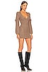 view 2 of 3 x REVOLVE Malina Deep V Neck Knit Dress in Taupe
