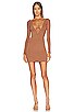 view 1 of 3 x REVOLVE Dean Mini Dress in Brown
