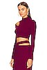 view 3 of 5 X REVOLVE Annalisa Sweater with Cutouts in Dark Raspberry