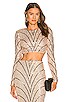 view 1 of 5 x REVOLVE Leonie Crop Top in Champagne & Black