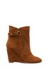 view 1 of 5 Susan Suede Wedge Strap Boot in Brown