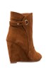 view 4 of 5 Susan Suede Wedge Strap Boot in Brown