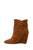 view 5 of 5 Susan Suede Wedge Strap Boot in Brown
