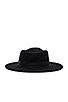 view 4 of 4 Flat Top Fedora in Black