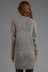 Boucle Tweed Long Sleeve Boatneck Boyfriend Pullover, view 3 of 5, click to view large image.