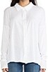 view 4 of 4 Long Sleeve High Low Button Down Shirt in White