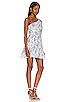view 2 of 3 Brinlee Watercolor Silhouette Cutout Dress in White Multi
