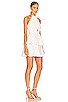 view 2 of 3 Evelia Reina Graphic Dot Clipped Dress in White