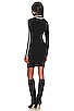 view 3 of 3 Racer Stripe Mini Dress in Black & Ecru