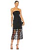 view 1 of 3 Kait Tile Lace Dress in Black