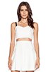 view 1 of 4 Cady Crop Bustier Top in White