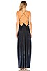view 3 of 3 Alexandra Lame Maxi Dress in Blue Lame