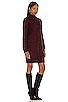 view 2 of 3 Faren Cable Knit Jumper Dress in Wine