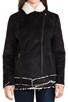 view 5 of 5 Always and Forever Biker Faux Shearling Jacket in Black & White