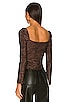 view 3 of 5 Imane Ruched Top in Black & Bronze
