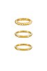 view 1 of 3 Colleen Stacking Rings in Gold