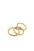 view 3 of 3 Colleen Stacking Rings in Gold
