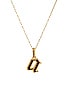 view 2 of 2 Enamel Initial Charm & Sophie Chain Necklace in Gold