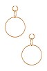 view 2 of 3 Leona Hoops in Gold