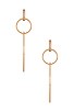view 3 of 3 Leona Hoops in Gold