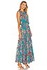 Misa Hollen Rose Printed Chiffon Dress- La Vie En Rose main image 1