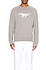 Fox Stamp Clean Sweatshirt, view 3 of 3, click to view large image.