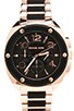 view 2 of 3 Tribeca Chronograph Watch in Black & Rosegold