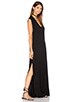 view 3 of 4 Henderson V Neck Dress with Slit in Black
