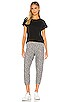 view 4 of 4 Nate Crop Sweatpant in Heather Leopard