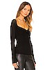 view 2 of 4 Kiran Sweetheart Neck Top in Black
