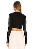 view 3 of 4 Jory Twisted Crop Top in Black