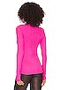 view 3 of 4 Otis Fitted Top in Bright Pink