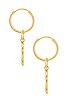 Horseshoe Charm Bambina Earrings, view 2, click to view large image.