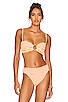 view 1 of 5 Tori Bandeau Bikini Top in Neon Stripe