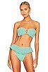 view 1 of 4 Tori Bandeau Bikini Top in Turquoise