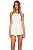view 1 of 4 Lose Yourself Playsuit in White Brocade